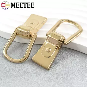 4/10Pcs 22mm Metal Buckel D Ring Bag Side Clip Buckle for Handbag Belt Connector Pocket Chain Hanger Screw Hook DIY Accessories