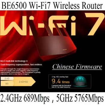 4*2,5 Гбит/с RJ45, IEEE 802.11be WiFi-7 Маршрутизатор BE6500 WiFi7 Беспроводной сетчатый маршрутизатор Двухчастотный беспроводной маршрутизатор 2,4G 689M, 5G 5765M