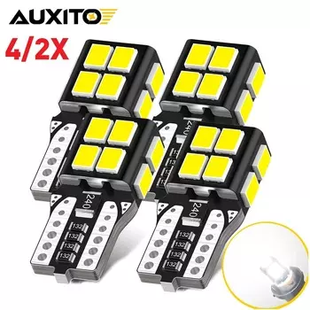 4/2 шт., светодиодные лампы AUXITO W5W T10 Canbus 194 168 5W5