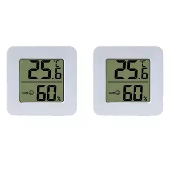 4/2 шт. ЖК-цифровой термометр, гигрометр, электронный измеритель температуры и влажности в помещении, датчик метеостанции