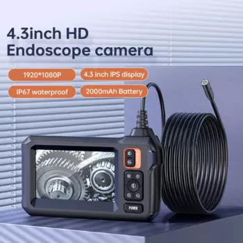 4.3IPS экран, промышленный эндоскоп, IP67 водонепроницаемая фотокамера, HD1080P труба, осмотр Канализации Автомобиля, эндоскоп,