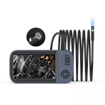4,5-дюймовый IPS-экран 5,5 мм с двумя объективами 2MP 1080P промышленный эндоскоп CMOS бороскоп осмотр отоскоп камера цифровой микроскоп