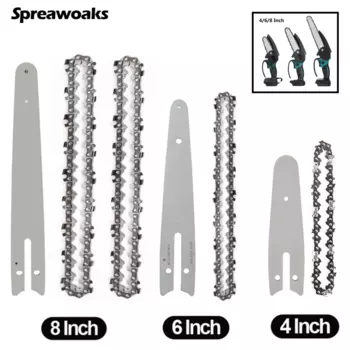 Цепь и направляющая Spreawoaks для электрической пилы 4/6/8 дюймов