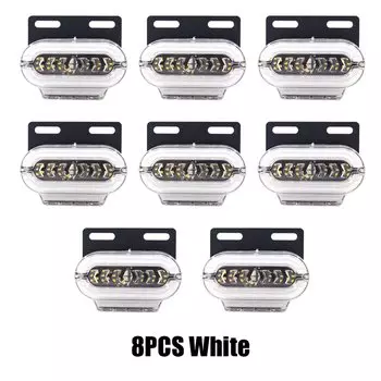 4/8 шт. 24 В вспышка светодиодный боковой габаритный сигнальный фонарь 3 режима внешний предупреждающий индикатор сигнала габаритная лампа грузовик прицеп грузовой автобус