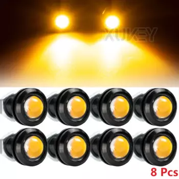 4/8 шт. автомобильные фары на передней решетке, лампы на бампере, рельсовый капот, янтарные светодиодные фонари для Dodge RAM 1500 2500 3500, аксессуары для интерьера автомобиля