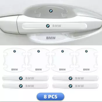 4/8 шт. прозрачная защитная пленка для дверных ручек автомобиля, наклейки против царапин для BMW X1 X2 X3 X4 X5 X6 E71 F16 G06 E70 E53 F15 G05 E84