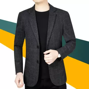 4-A71 Высококачественный повседневный костюм, мужская куртка, облегающий корейский стиль, весенне-осенний женский костюм, топ, мужской костюм для папы среднего возраста