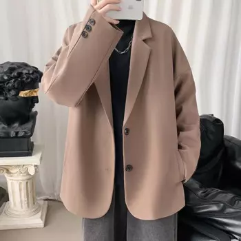 4-A94 костюм мужской весенне-осенний повседневный пухлый красивый британский модный брендовый костюм Ins размер свободный корейский модный пиджак