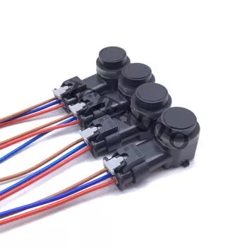 4 датчика парковки Pdc + 4 разъема 9G92-15K859-AB для Ford C-Max Focus Mk3 Galaxy Kuga Mondeo Mk4 S-Max 9G92-15K859-DA