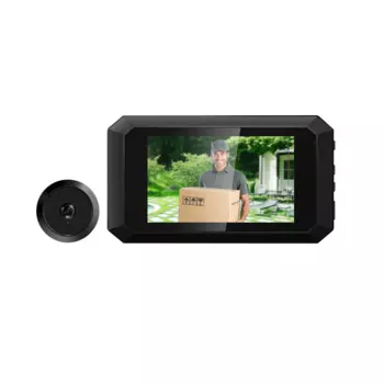 4-дюймовый экран 2MP 1080P Визуальный дверной звонок градусов широкоугольный видеодомофон глазок