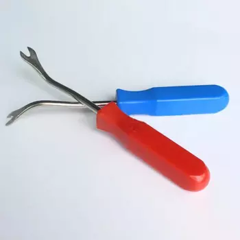 4-дюймовый зажим для внутренней обшивки двери автомобиля, крепежный зажим для обивки, инструмент для снятия зажима, отвертка, съемник гвоздей, лом, кабель Grapa