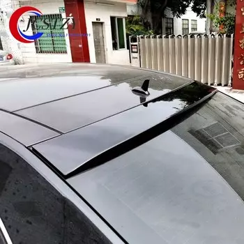 4-дверный глянцевый черный спойлер из углеродного волокна для Mercedes Benz E Class W212, материал АБС, крылья заднего багажника, спойлер на крышу 2010-2015