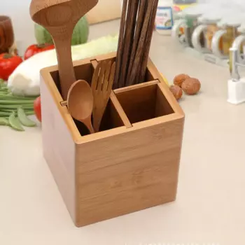MEXQCH Организатор для столовых приборов из бамбука