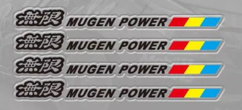 4 х новый автомобильный Стайлинг, наклейки на дверные ручки автомобиля, виниловые наклейки на кузов автомобиля, светоотражающие наклейки на любой кузов для Mugen Power