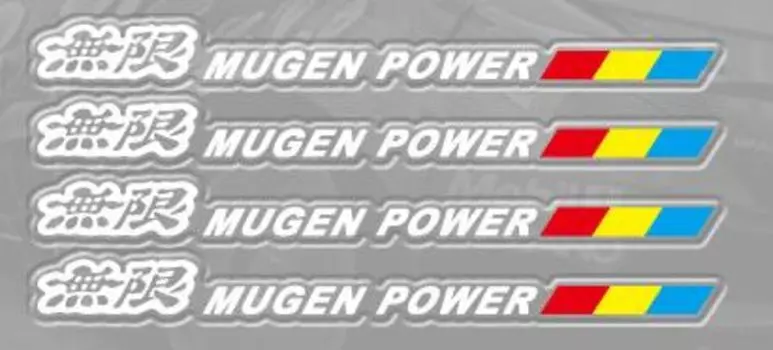 4 х новый автомобильный Стайлинг, наклейки на дверные ручки автомобиля, виниловые наклейки на кузов автомобиля, любые наклейки на кузов для Mugen Power