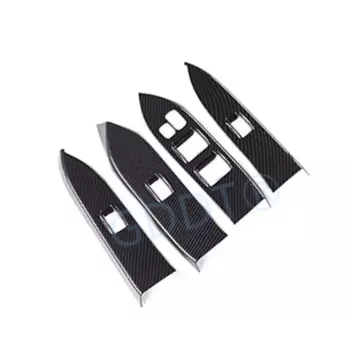 4 Aliexs LHD рамка переключателя оконного стекла для Pajero V93 V95 V97 управление стеклоподъемником для Montero V98 карбоновая крышка переключателя окон