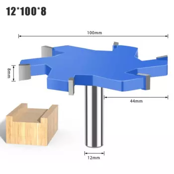 4 или 6 кромковых канавок, Т-образные фрезы, хвостовик 1/2 дюйма, 12 мм, деревообрабатывающие инструменты, фрезы для дерева, промышленный фрезерный станок