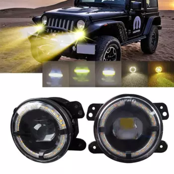 4-дюймовые круглые дневные Противотуманные фары для внедорожника Jeep Grand Cherokee 2011-2013/Wrangler JK 2007-2018 XJ