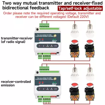 4-канальный двунаправленный релейный контроллер с беспроводной передачей ввода-вывода, беспроводной пульт дистанционного управления, дистанционный переключатель с адаптером питания