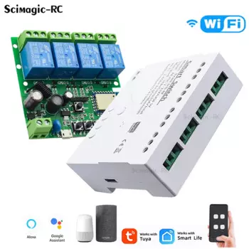 Scimagic-RC E0901 4-канальный Wi-Fi Smart Switch 7-32/110-220V
