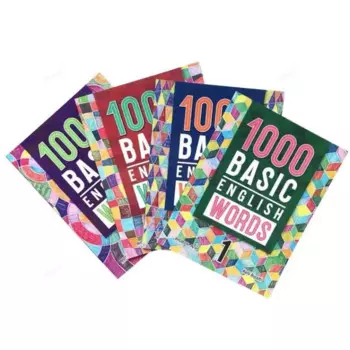4 книги, 1000/2000 ядер, английские слова, начальная школа, общий английский словарь, книга для детей 5-12 лет
