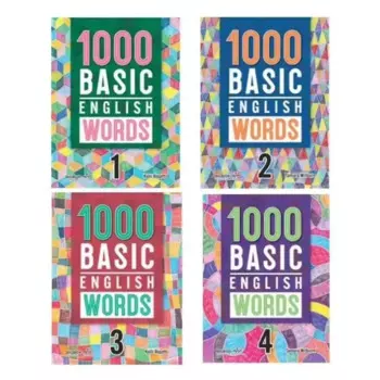 4 книги, 1000/2000 ядер, английские слова, начальная школа, общий английский словарь, книга для детей 5-12 лет