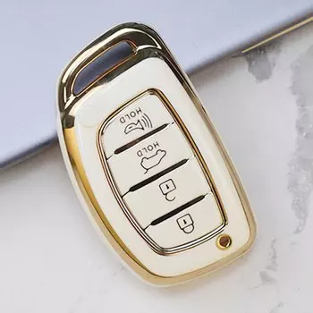 4 кнопки раскладной складной ключ ТПУ чехол для автомобильного ключа для Hyundai Sonata 2015 чехол для ключа брелок автомобильные аксессуары