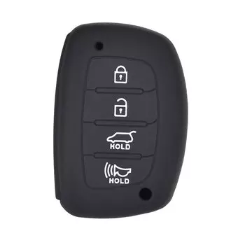 4-кнопочный силиконовый чехол для дистанционного ключа, подходит для Hyundai Elantra Sonata Tucson i40 Ix35 i45, держатель Smart Keyless Shell