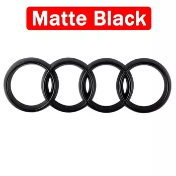 4-кольцевой логотип ABS, автомобильный капот, передняя решетка, задний багажник, значок, наклейка для AUDI Q5 Q3 A4 A3 A5 A6L A7 A4L Q2L Q7 Q8 S5 S6 S7 R8 S4