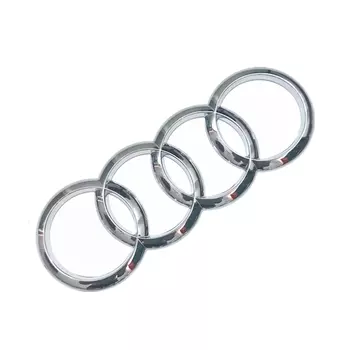 4-кольцо ABS автомобильный капот передний капот гриль задний багажник эмблема логотип значок наклейка наклейка для Audi A3 A4 A5 A6 A7 Q2 Q3 Q5 Q8 TT