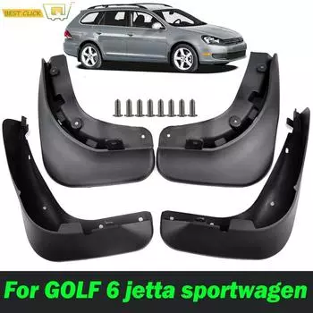4 комплекта для VW Golf 6 MK6 Variant Vento Wagon Jetta SportWagen, брызговики, брызговики, передние и задние 2010 2011 2012 2013
