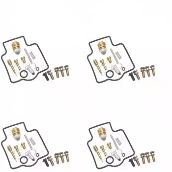 4 комплекта для ZX600 ZZR600 ZX6R ZX-6 1990-2005 ZX ZZR 600 6R ремонт карбюратора, плавающая игла, подседельная масляная чаша, прокладка, диафрагма