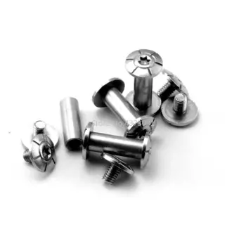 4 комплекта M4 крепежный винт 416 из нержавеющей стали шестигранный винт шпинделя для «сделай сам» рукоятка ножа Монтажная заклепка для мебели