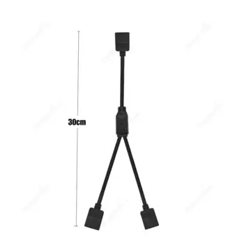 4-контактные разветвительные кабели RGB от 1 до 2/3/4-контактных разъемов питания, кабель для удлинителей мощности 5050 RGB светодиодных лент, контроллер усиления