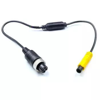 4-контактный адаптер авиационного расширение "Мама-папа" для камеры видеонаблюдения, видеорегистратора, автомобильного монитора, DVD, парковки