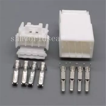 4-контактный автомобильный черный, белый цвет, соединительный кабель, водонепроницаемая вилка, мужская и женская розетка корпуса 174929 -1 174922 -1