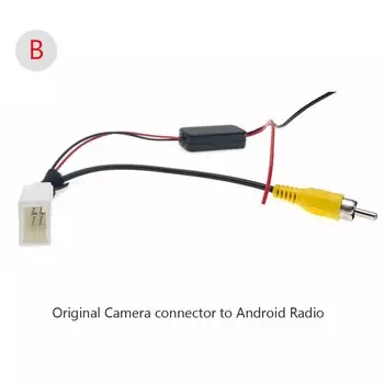 4-контактный автомобильный радиоприемник, камера заднего вида для парковки, RCA от 12 В до 5 В/6 в, адаптер с кабельным соединением для Mazda CX-5 2013 ~ 2014, навигация на Android