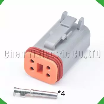 4-контактный мужской женский автоматический водонепроницаемый разъем автомобильный электрический жгут проводов с косичкой для DT06-4S DT04-4P DT04-4P-L012