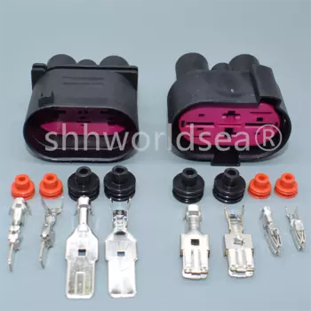 4-контактный разъем датчика автомобильной проводки, разъем вентилятора для VW Passat Tiguan Golf Skoda Octavia для Audi 1J0906444 1J0906234 1J09064