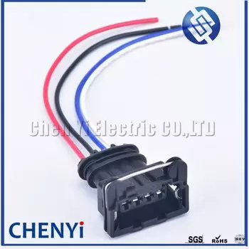 4-контактный разъем для таймера питания Junior, вилка датчика O2, катушка зажигания, автомобильный разъем для датчика кислорода 282192 -1