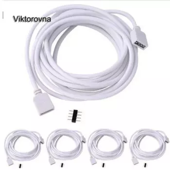 Удлинительный кабель для светодиодной ленты Viktorovna dc connector 1м 2м 5м