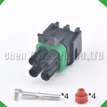 4-контактный усиленный уплотнитель серии 2,5, гнездо, штекер, автоматический разъем, корпус, электрическая проводка, гнездо 12015798 12015024