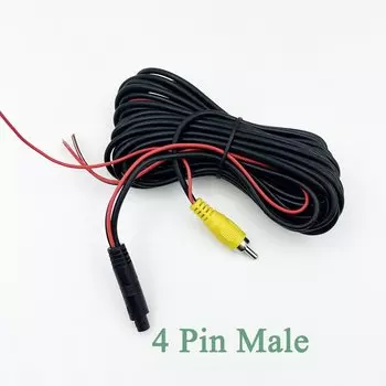 4-контактный видеокабель RCA для камеры заднего вида с проводом видеозапуска, кабель камеры заднего вида для парковочного монитора