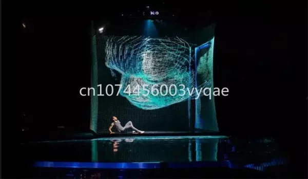 4 м * 6 большой голограммный газовый проекционный экран 3D голографический проекционный дисплей для сцены голограммный сетчатый экран