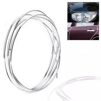 4 м хромированная накладка для автомобиля, ПВХ, край двери автомобиля, защита от царапин, декоративная крышка