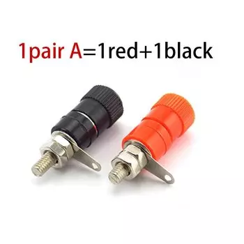 4 мм разъем типа «банан», никелированная резьба, соединительная гайка, штекер типа «банан», аудиоразъем, средний усилитель, динамик B4