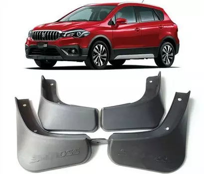 4 передних и задних автомобильных брызговиков, брызговики для Suzuki SX4 S-Cross 2014 2015 2016 2017 2018 2019, автомобильные аксессуары