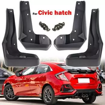 4 передних и задних для Honda Civic Hatchback Hatch 2016-2021 брызговики, брызговики, аксессуары для крыльев 2017 2018 2019 2020