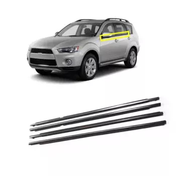 Хромированное наружное оконное стекло из 4 предметов для Outlander 2007-2012 CW 5727A107, уплотнитель для окон Peugeot 4007
