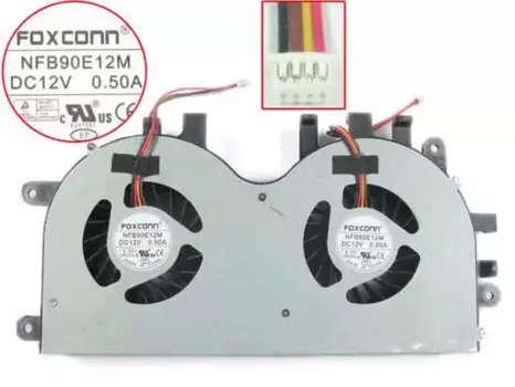 4-проводной вентилятор охлаждения сервера Forcecon NFB90E12M DC 12В 0.50A